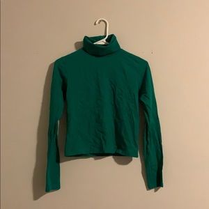 Green American Apparel Turtleneck